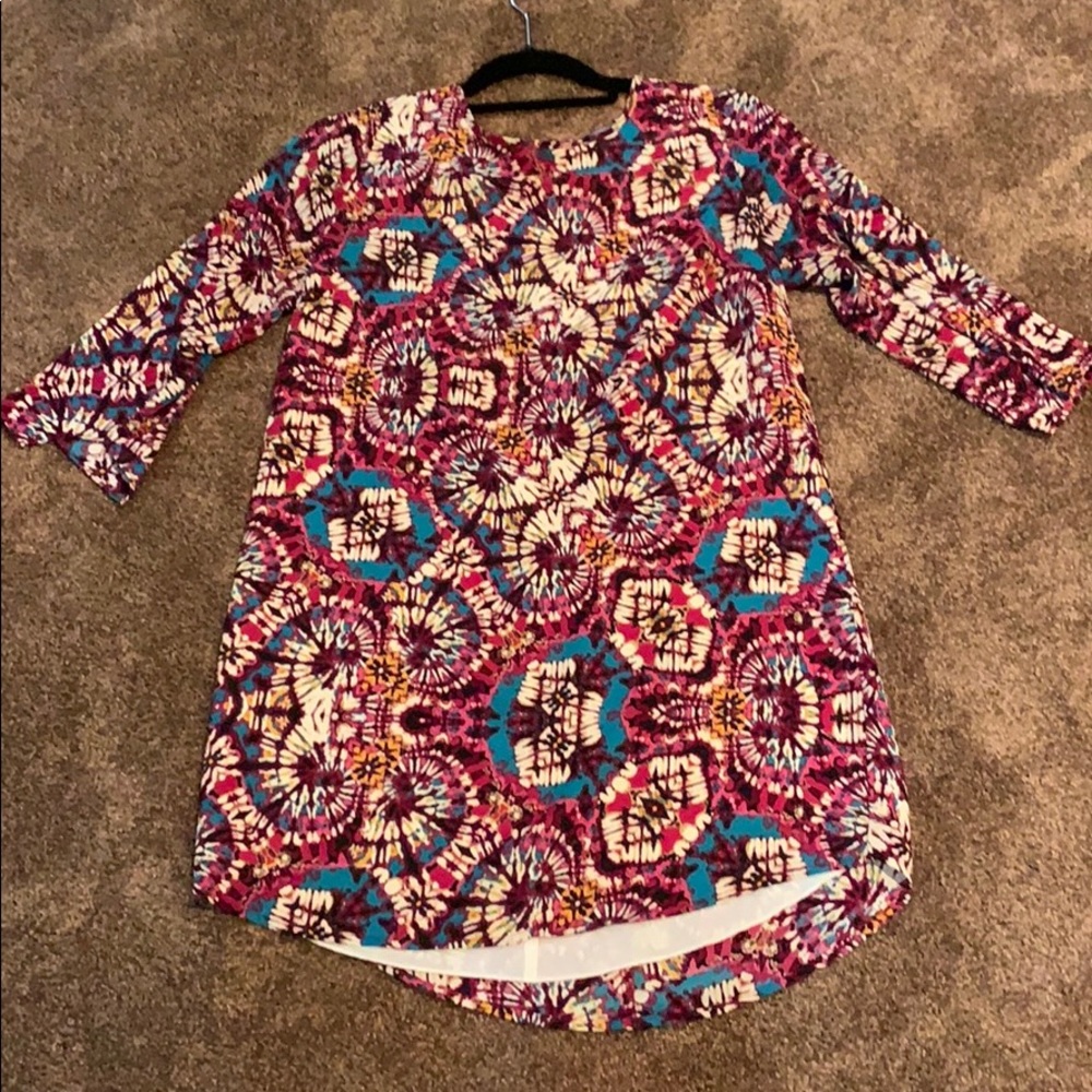 Purple Evereve Patterned Dress